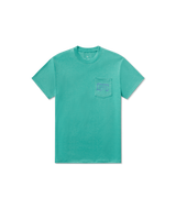 Southern Marsh Men's Seawash Authentic Tee Kelly Green front view