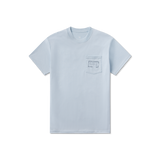 Southern Marsh Men's Seawash Authentic Tee Mist Blue front view