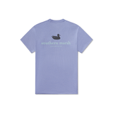 Southern Marsh Men's Seawash Authentic Tee Dark Bluebonnet back view