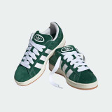 The Adidas Women's Campus 00s Shoes in Dark Green