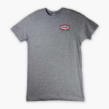 TYLER'S Gas Logo Tee Heather Grey front view