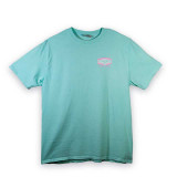 TYLER'S Gas Logo Tee Arctic Blue front view