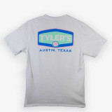 TYLER'S Gas Logo Tee White back view