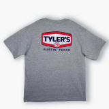 The TYLER'S Youth Gas Logo Tee in Heather Grey