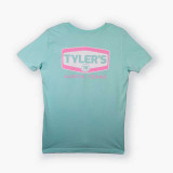 The TYLER'S Youth Gas Logo Tee in Arctic Blue