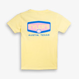 TYLER'S Youth Gas Logo Tee in Lemon