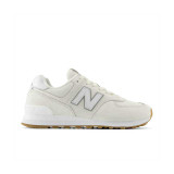 The New Balance Women's 574 Shoes in the Sea Salt and Concrete Colorway