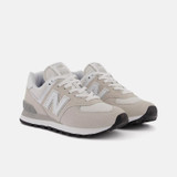The New Balance Women's 574 Shoes in Nimbus Cloud and White
