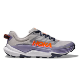 The Hoka Women's Torrent 4 Trail Running Shoes in the Stardust and Wild Indigo Colorway