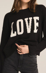 Z Supply Women's Sienna Love Sweater in Black