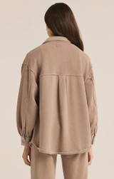 Z Supply Women's Abbott Longline Jacket in Latte