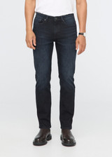 The Duer Men's Performance Denim Straight Jeans in Carbon Stone Blue
