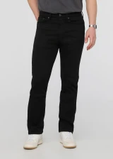 The DUER Men's No Sweat Straight Pants in the Black Colorway