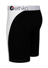 The Ethika Men's Solid Staple Boxer Briefs in White and Black