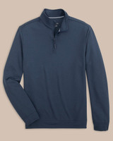 Southern Tide Men's Schooner Quarter Zip Pullover in Dress Blue front view