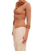 Free People Women's Going Places Cardi in Cafe Latte colorway