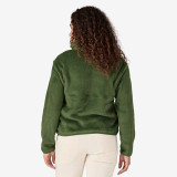 Patagonia Women's Re-Tool Half-Snap Pullover in Terrain Green colorway