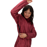 The Marmot Women's Precip Eco Jacket in the Grapefruit Colorway in acai Berry