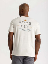 The Free Fly Men's Salt and Sun Pocket Tee in Heather Birch