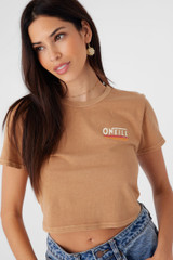 O'Neill Women's Hideout Tee in Tobacco Brew