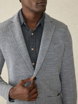 Faherty Men's Inlet Knit Blazer Medium Grey side