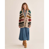 Pendleton Women's Camp Stripe Cardigan in Ivory Stripe Multi colorway