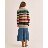Pendleton Women's Camp Stripe Cardigan in Ivory Stripe Multi colorway