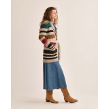 Pendleton Women's Camp Stripe Cardigan in Ivory Stripe Multi colorway