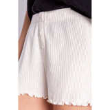 PJ Salvage Women's Textured Essentials Shorts in Stone colorway