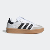 The Adidas Men's Samba XLG Shoes in Cloud White and Core Black