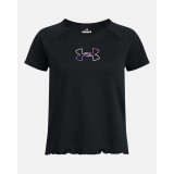 Under Armour Girl's  UA Tech™ Short Sleeve in Black colorway