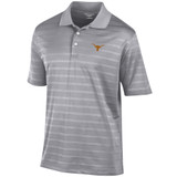 Texas Longhorns Men's Logo Textured Knit Polo in Active Grey