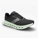 The On Running Women's Cloudsurfer Next Running Shoes in the Black and Lima Colorway