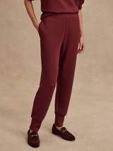 Varley Women's Slim Cuff 27.5 Pants in New Maroon
