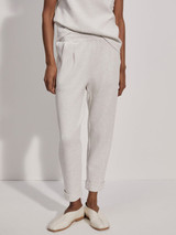 Varley Women's Rolled Cuff 25 Pants in Ivory Marl