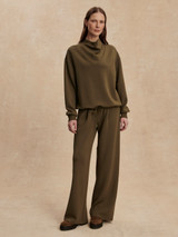 Varley Women's Betsy Sweat Pullover in Military Olive