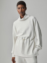 Varley Women's Freya Sweat Pullover in Ivory Marl