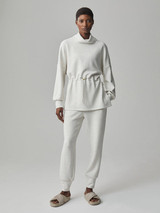 Varley Women's Freya Sweat Pullover in Ivory Marl