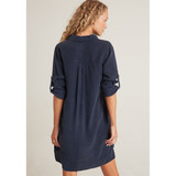 Bella Dahl Women's Long Sleeve A-Line Dress in Endless Sea