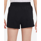 Nike Girls' One Big Kids' Dri-FIT High-Waisted Woven Training Shorts in Black colorway