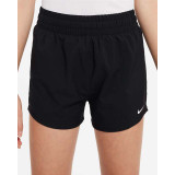 Nike Girls' One Big Kids' Dri-FIT High-Waisted Woven Training Shorts in Black colorway