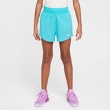 Nike Girls' One Big Kids' Dri-FIT High-Waisted Woven Training Shorts in Dusty Cactus Colorway
