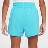 Nike Girls' One Big Kids' Dri-FIT High-Waisted Woven Training Shorts in Dusty Cactus Colorway