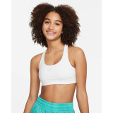 Nike Girls' Swoosh Sports Bra White side view