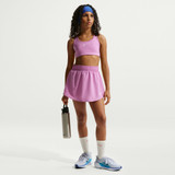 Nike Girls' Swoosh Sports Bra in Magenta/White