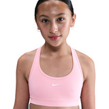 Nike Girls' Swoosh Sports Bra in Medium Soft Pink