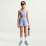 Nike Girls' Swoosh Sports Bra in Light Thistle