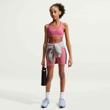 Nike Girls' Swoosh Sports Bra Peony side view