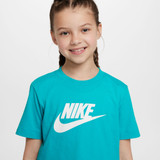 The Nike Girls' Sportswear Cropped T-Shirt in Dusty Cactus
