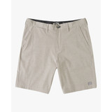 The Billabong Men's Crossfire Mid 19" Hybrid Shorts in the colorway Grey